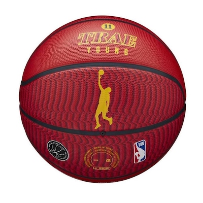 Bola De Basquete Wilson Nba Trae Young Atlanta Hawks Outdoor - Foto 3