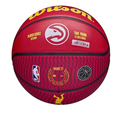 Bola De Basquete Wilson Nba Trae Young Atlanta Hawks Outdoor - Foto 4