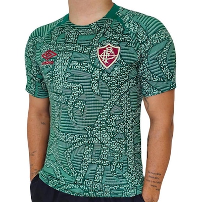 Camisa do Fluminense Umbro 2024 Aquecimento - Masculina - Foto 2