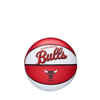Mini Bola de Basquete Wilson Nba Retro Hi Bulls - Foto 1