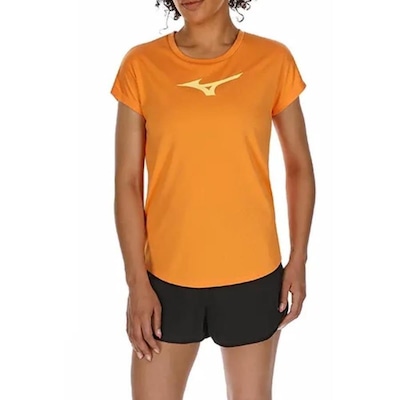 Camiseta Mizuno Spark Big Logo Mescla - Feminino - Foto 1