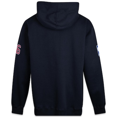 Blusão De Moletom New Era Com Capuz Plus Size Canguru Fechado Chicago Bulls - Masculino - Foto 2