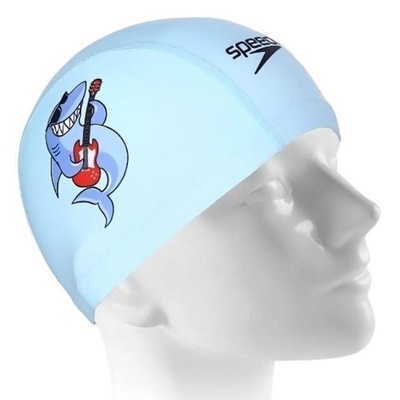 Touca de Natação Speedo Fun Cap Tubarão Infantil - Foto 3