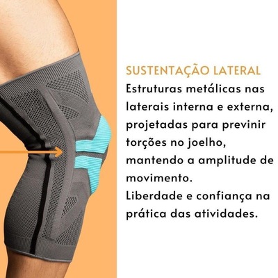 Protetor de Joelho N1 Sport Knit 3D Pró - Foto 4