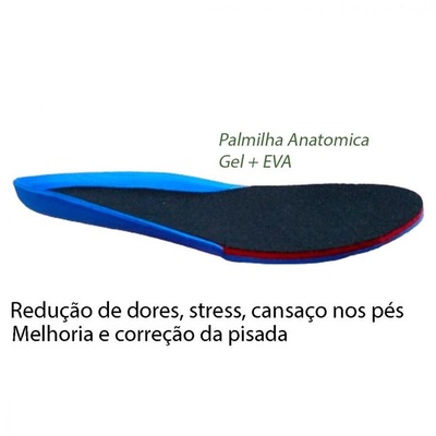 Palmilha de Dupla Camada Conforto Anatomico com Memoria e Forro Antibacteriano - Foto 1