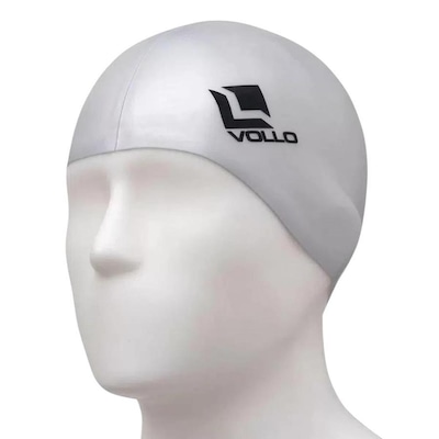 Touca de Silicone para Natação Lisa Vollo Unissex Adulto - Foto 1