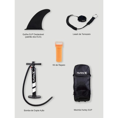 Prancha Sup Stand Up Paddle Hurley Inflável One & Only 10''''6" - Foto 3