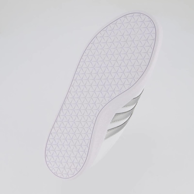 Tênis Adidas Vl Court Base Feminino Branco E Prata - Foto 5