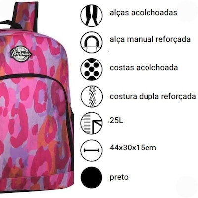 Mochila Mormaii Casual  25 Litros Alça Reforçada Feminina - Foto 2
