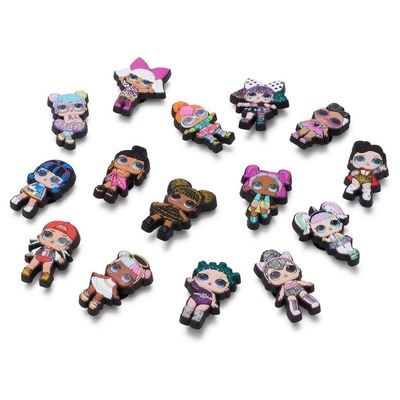 Kit Jibbitz Crocs L.O.L. Surprise Pack II com 5 Peças Sortidos - Foto 1