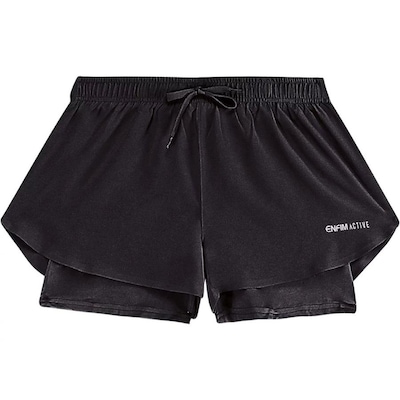 Shorts 2 Em 1 Active Enfim - Feminino - Foto 1