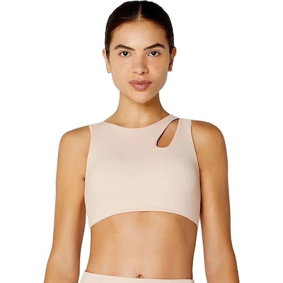 Top Fitness Alto Giro Assimétrico - Feminino - Foto 1