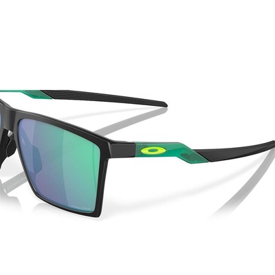 Óculos de Sol Unissex Oakley Futurity Satin Black Prizm Jade - Foto 4
