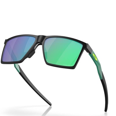 Óculos de Sol Unissex Oakley Futurity Satin Black Prizm Jade - Foto 6