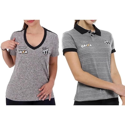 Kit Camisa do Ceará 2018 Topper - 2 Unidades - Feminino - Foto 1