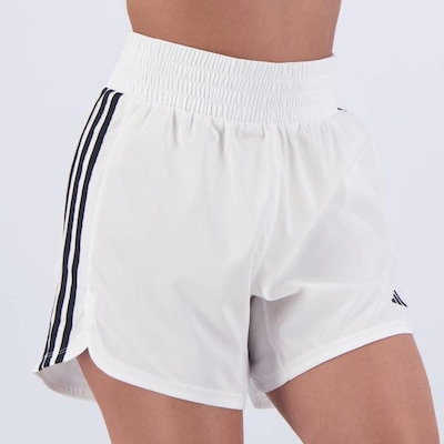 Shorts Adidas Pacer 3 Listras - Feminino - Foto 2