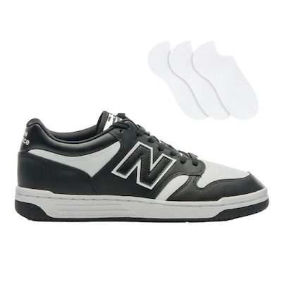 Kit Tênis New Balance 480 Low + 3 Pares de Meias - Masculino - Foto 1