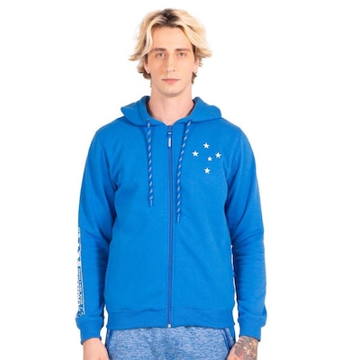 Moletom Aberto Cruzeiro Oficial Raposa Torcedor Surf Center Masculino - Foto 1