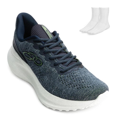 KIT TÊNIS OLYMPIKUS TRIUNFO 3 + MEIA - MASCULINO - Foto 1