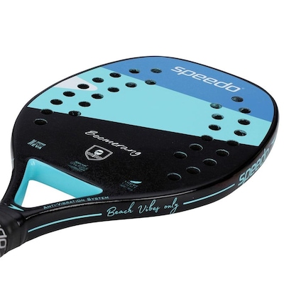 Raquete Beach Tennis Boomerang Glass Fiber + Beach Bag  Speedo -  Black - Foto 5