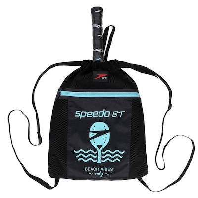 Raquete Beach Tennis Boomerang Glass Fiber + Beach Bag  Speedo -  Black - Foto 6