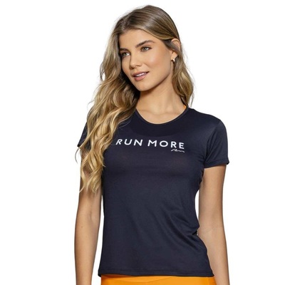 Baby Look Run More Decote Redondo Feminino - Foto 1
