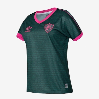Camisa do Fluminense Of.3 2023 Torcedor Umbro - Feminina - Foto 2