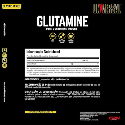 Glutamina Universal 600G - Universal - Foto 2