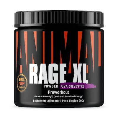 Pré Treino Animal Rage Xl 221G - Universal Nutrition - Foto 1