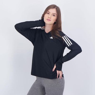 Camiseta adidas Manga Longa Own The Run Base - Feminina - Foto 3