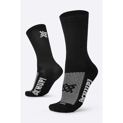 Kit Meia de Corrida Hupi Sport Lisas Coloridas - 4 Pares - Unissex - Foto 6