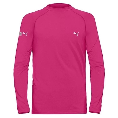 Camiseta Puma Manga Longa Proteção Solar Uv50+ - Infantil - Foto 1