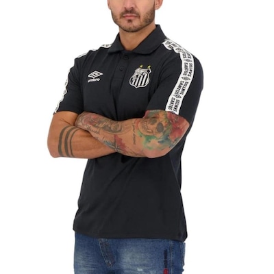 Camisa Polo Umbro Santos Viagem 2022 Umbro - Masculina - Foto 3
