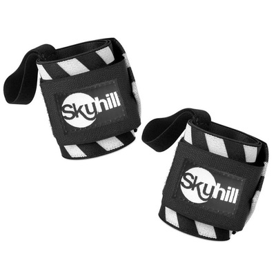 Kit Hand Grip Competition Skyhill + Munhequeira Elástica Listrada - Foto 5
