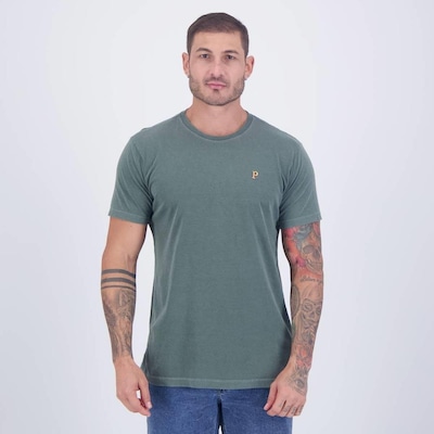 Camiseta Palmeiras Palestra Itália Escudo Betel - Masculina - Foto 4
