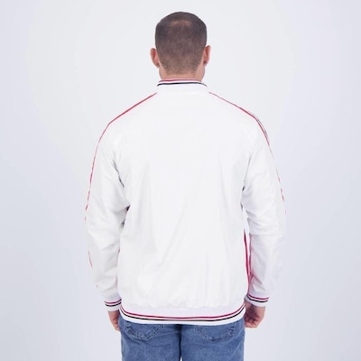 Jaqueta São Paulo Bomber Striped Branca - Foto 1