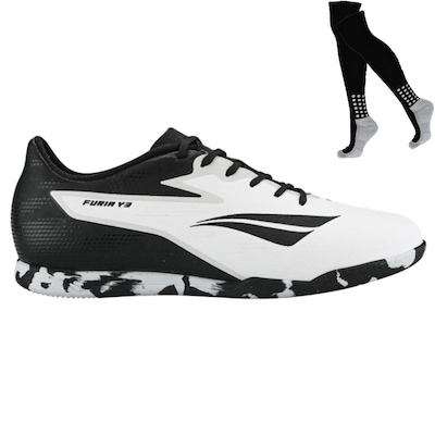 Kit Chuteira Futsal Penalty Furia Y-3 e Meião - Adulto - Foto 1