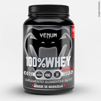 Whey 100% Venum Mousse de Maracujá - 900G - Foto 1