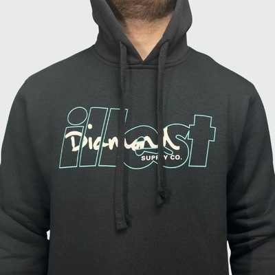 Blusão de Moletom Diamond X Illest Hoodie - Masculino - Foto 4