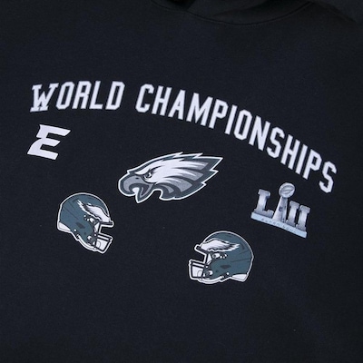 Blusão de Moletom New Era Nfl Philadelphia Eagles World Champion - Masculino - Foto 3