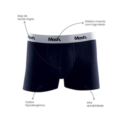 Cueca Boxer Mash Cot El Bord - Adulto - Foto 3