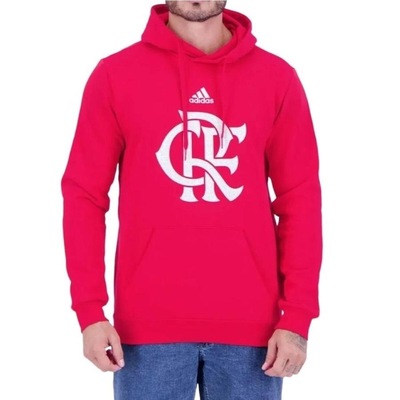 Blusão de Moletom com Capuz adidas Crf Flamengo - Masculino - Foto 1