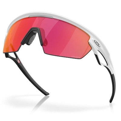 Óculos de Sol Unissex Oakley Sphaera Matte White Prizm Field - Foto 5