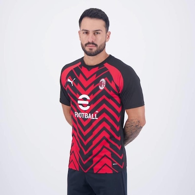Camisa Puma Milan Pré-Jogo 2024 - Masculina - Foto 3