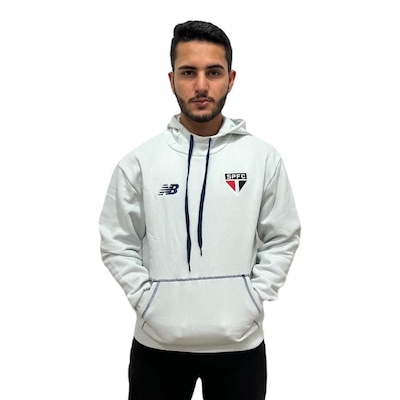 Blusão de Moletom do São Paulo New Balance 2024 com Capuz - Masculino - Foto 2