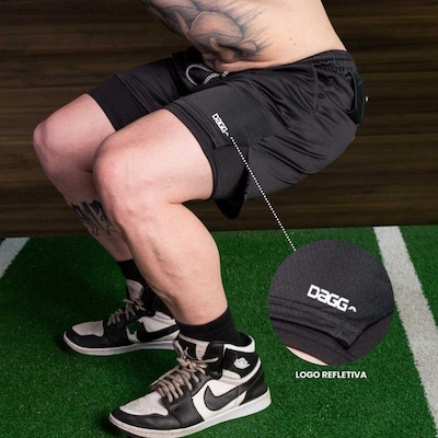 Bermuda Dagg Esportiva 2 Em 1 Shorts com Segunda Pele - Masculina - Foto 5