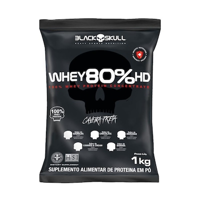 Whey Protein Black Skull Concentrado 80% Hd - 1KG - Foto 2