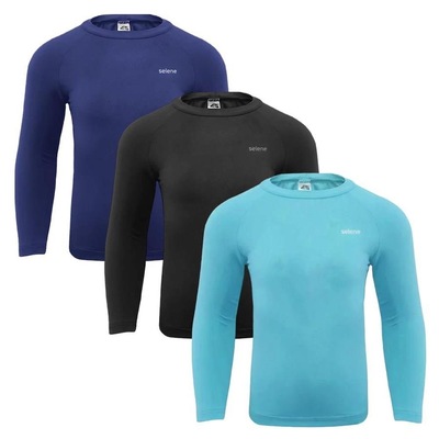 Kit Camisa Térmica Selene Proteção Uv50+ - 3 Unidades - Infantil - Foto 1