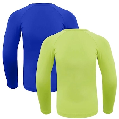 Kit Camisas Térmicas Selene Proteção Uv50+ - Infantil - 2 unidades - Foto 2