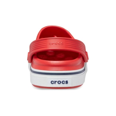 Sandália Crocs Crocband Off Court Clog Kids Flame - Infantil - Foto 6